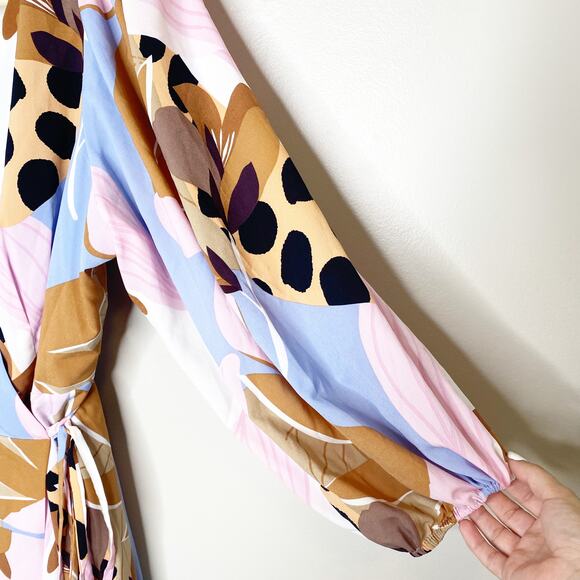 Anthropologie Hutch Bloom Strappy Wrap Maxi Dress Small Petite NWT $248 - Picture 6 of 9